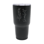 Personalized Name Any Text Flower 30oz Thermal Travel Tumbler 30oz Thermal Travel Tumbler Front