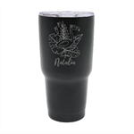 Personalized Name Any Text Summer Flamingo 30oz Thermal Travel Tumbler 30oz Thermal Travel Tumbler Front