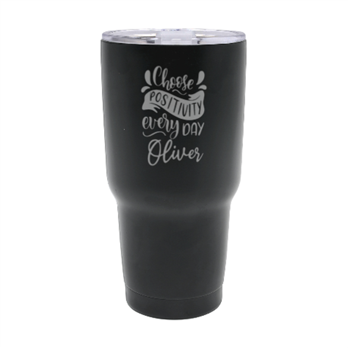 Personalized Name Any Text Good Vibes 30oz Thermal Travel Tumbler 30oz Thermal Travel Tumbler