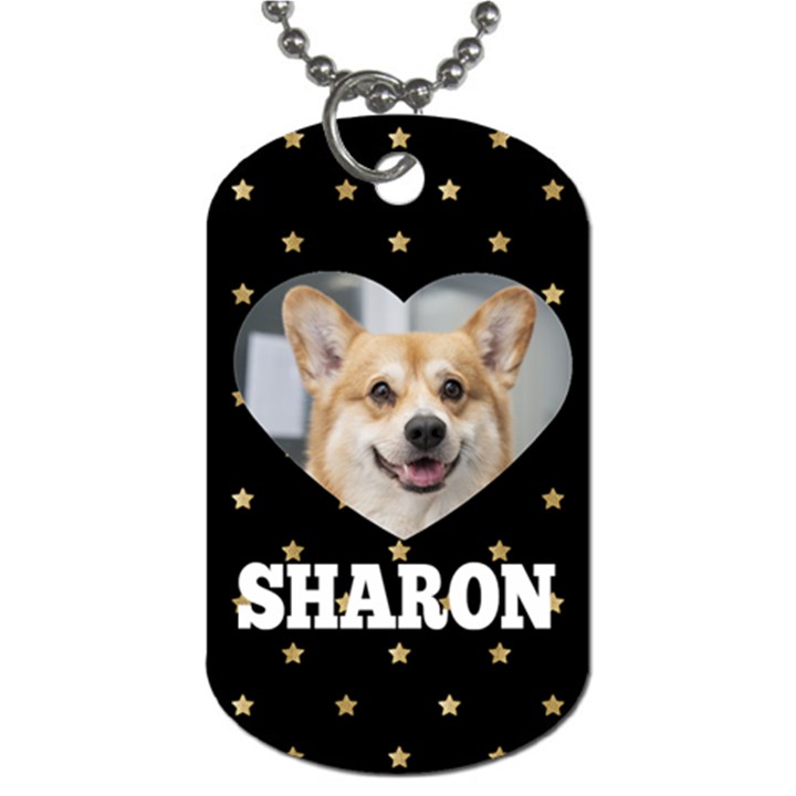 Photo Name Dog Tag Dog Tag (One Side)