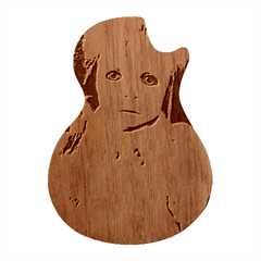 Designer,s Doll-1 Guitar Shape Wood Guitar Pick Holder Case And Picks Set