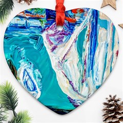 Sailing Boat Heart Ornament (two Sides)