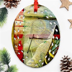 Fabrics Oval Filigree Ornament (two Sides)