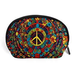 Peace Abstract Pattern Creative Drawing Accessory Pouch (large)