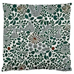 Retro Scandinavian Nordic Flowers Pattern 5 Standard Premium Plush Fleece Cushion Case (two Sides)