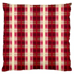 Retro 60s 50s Plaid Pattern 4 Large Cushion Case (one Side)