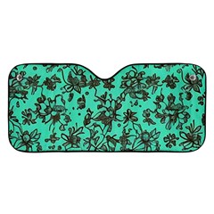 Mid Century Retro Floral 1970s 1960s Pattern 102 Car Windshield Sunshade