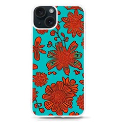 Mid Century Retro Floral 1970s 1960s Pattern 103 Iphone 15 Tpu Uv Print Case