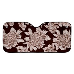 Mid Century Retro Floral 1970s 1960s Pattern 106 Car Windshield Sunshade