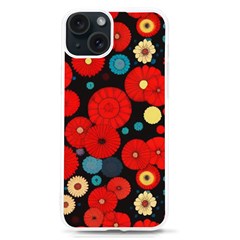 Mid Century Retro Floral 1970s 1960s Pattern 104 Iphone 15 Tpu Uv Print Case