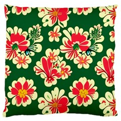 Retro 40s 50s Mexico Flowers Pattern 2 Large Cushion Case (one Side)