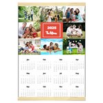 Personalized Family Calendar Canvas Yearly Calendar 16  x 22  Front - Jan 2025