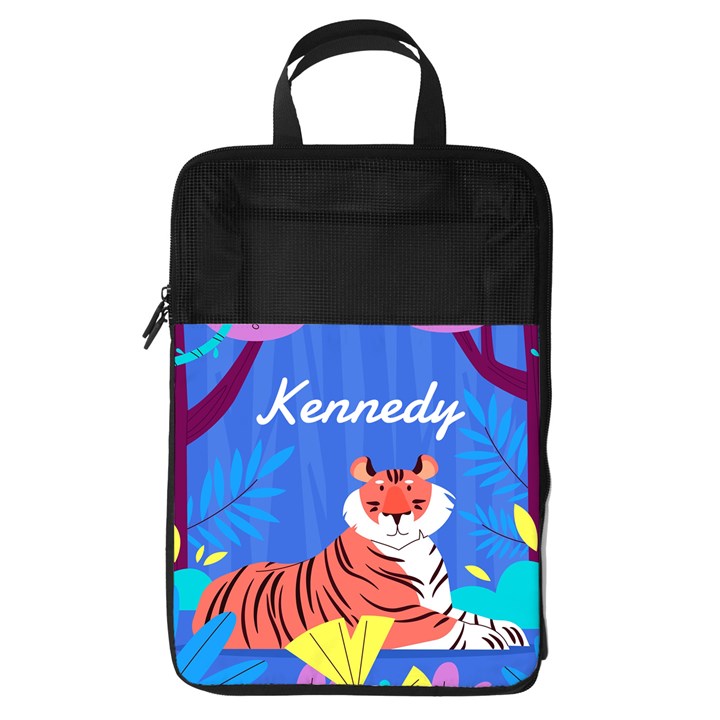 Personalized Name Any Text Tiger Animal Foldable Shoe Storage Bag Foldable Shoe Storage Bag