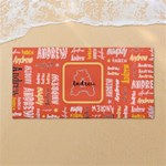 Custom Initial Any Text Name 54 X27  Super Absorbent Beach Towel	 Front