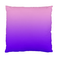 Cotton Candy Pink To Indigo Violet Linear Gradient Standard Cushion Case (one Side)