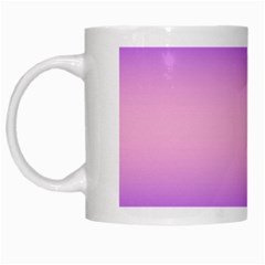 Indigo Violet To Cotton Candy Pink Bilinear Gradient White Mug