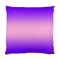 Indigo Violet To Cotton Candy Pink Bilinear Gradient Standard Cushion Case (one Side)