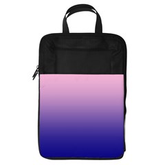Cotton Candy Pink To Navy Blue Linear Gradient Foldable Shoe Storage Bag