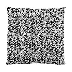 Black White Leopard Standard Cushion Case (one Side)
