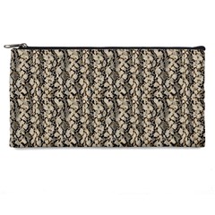 Beige Snake Pattern Pencil Cases