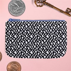 Black White Snake Pattern Large Coin Purse