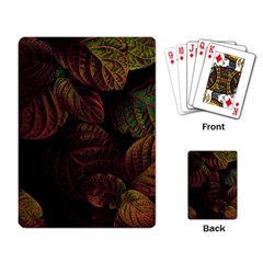 Leaves Plant Contrast Carved Nature Playing Cards Single Design (rectangle)