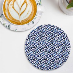 Blue Snake Uv Print Round Tile Coaster