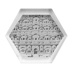 Rajasthan Hawa Mahal Hexagon Wood Jewelry Box