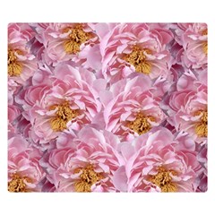 Peonies Nature Bloom Blossom Pink Two Sides Premium Plush Fleece Blanket (kids Size)