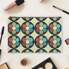 Circles Round Pattern Sphere Ball Cosmetic Bag (large)