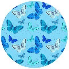 Butterflies Insect Pattern Nature Wooden Bottle Opener (round)