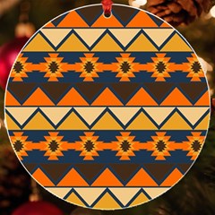 Aztec Mexico Inca Mayan Design Uv Print Acrylic Ornament Round