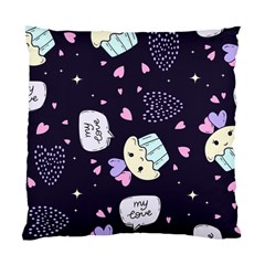 Cupcake Doodle Heart Love Standard Cushion Case (one Side)