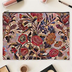 Abstract Flowers Cosmetic Bag (xxxl)