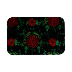 Mid Century Retro Floral 1970s 1960s Pattern 72 Open Lid Metal Box (silver)  