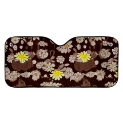 Mid Century Retro Floral 1970s 1960s Pattern 84 Car Windshield Sunshade