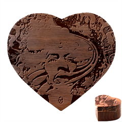 Psychedelic Rock Jimi Hendri Heart Wood Jewelry Box