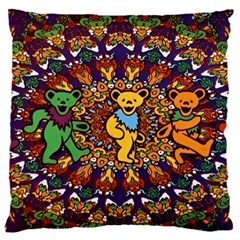Grateful Dead Psychedelic Bears 16  Baby Flannel Cushion Case (two Sides)