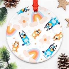 Bluey Round Ornament (two Sides)