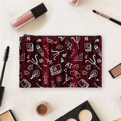 Abstract Pattern Background Cosmetic Bag (medium)