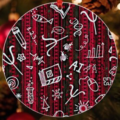 Abstract Pattern Background Uv Print Acrylic Ornament Round