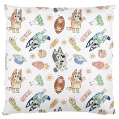 Bluey, Bluey Merch, Bluey Pattern, Bluey Bluey, Bingo, Bluey Design, Bluey Dog Large Cushion Case (one Side)