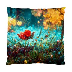 Flowers Detail Painting Nature Standard Cushion Case (one Side)
