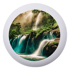 Waterfall Rocks Jungle Forest Dento Box With Mirror