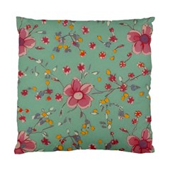 Mid Century Retro Floral 1970s 1960s Pattern 79 Standard Cushion Case (one Side)