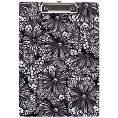 Mid Century Retro Floral 1970s 1960s Pattern 73 A4 Acrylic Clipboard