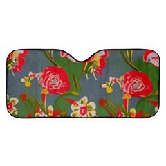 Mid Century Retro Floral 1970s 1960s Pattern 83 Car Windshield Sunshade