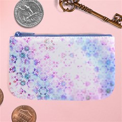 Digital Art Artwork Abstract Pink Purple Large Coin Purse