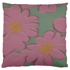 Mid Century Retro Floral 1970s 1960s Pattern 80 16  Baby Flannel Cushion Case (two Sides)