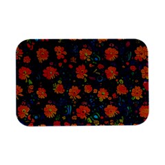 Mid Century Retro Floral 1970s 1960s Pattern 61 Open Lid Metal Box (silver)  